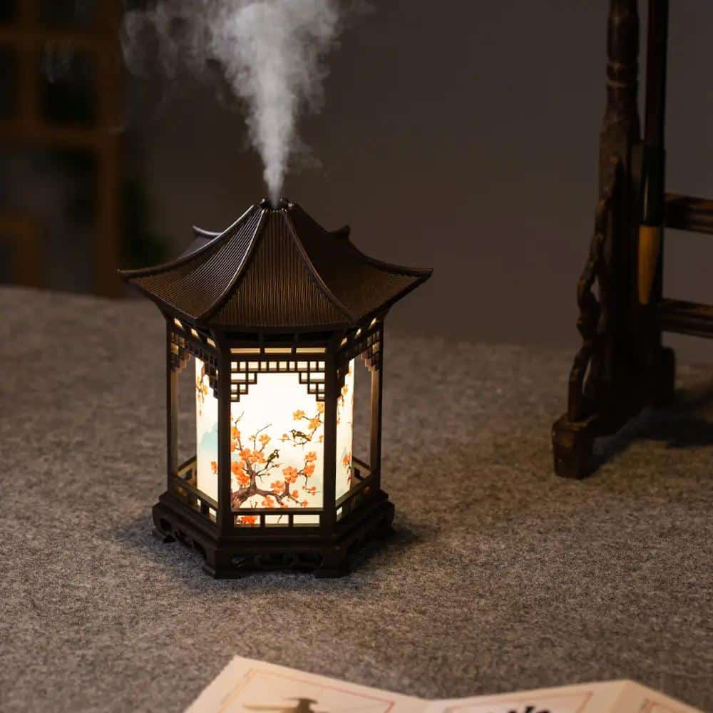 Lampes diffuseur d'huiles essentielles en lanterne de pagode japonaise