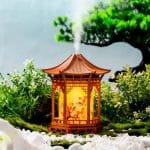 Lampes diffuseur d'huiles essentielles en lanterne de pagode japonaise - Clair