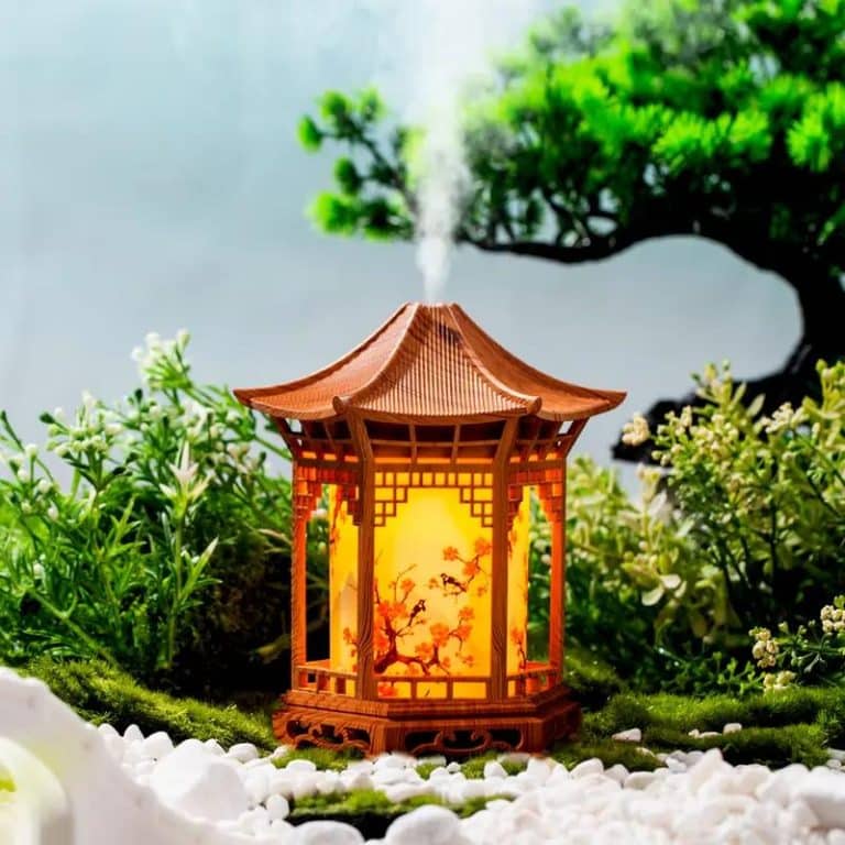 Lampes diffuseur d'huiles essentielles en lanterne de pagode japonaise - Clair