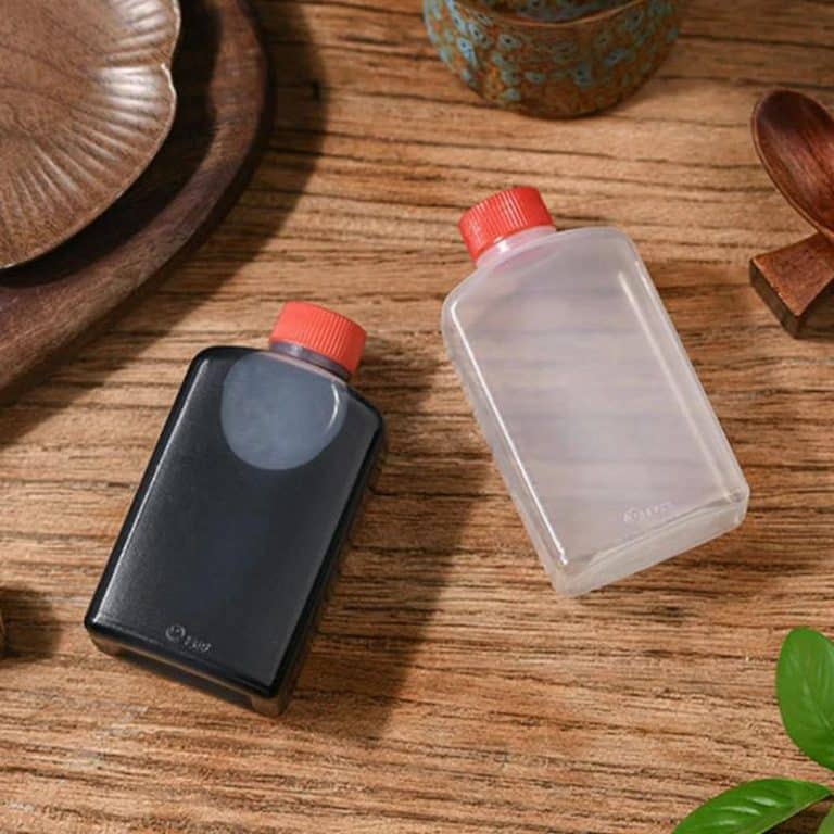 Mini-bouteilles à sauce soja translucides en lot de 10