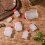 Mini-bouteilles à sauce soja translucides en lot de 10