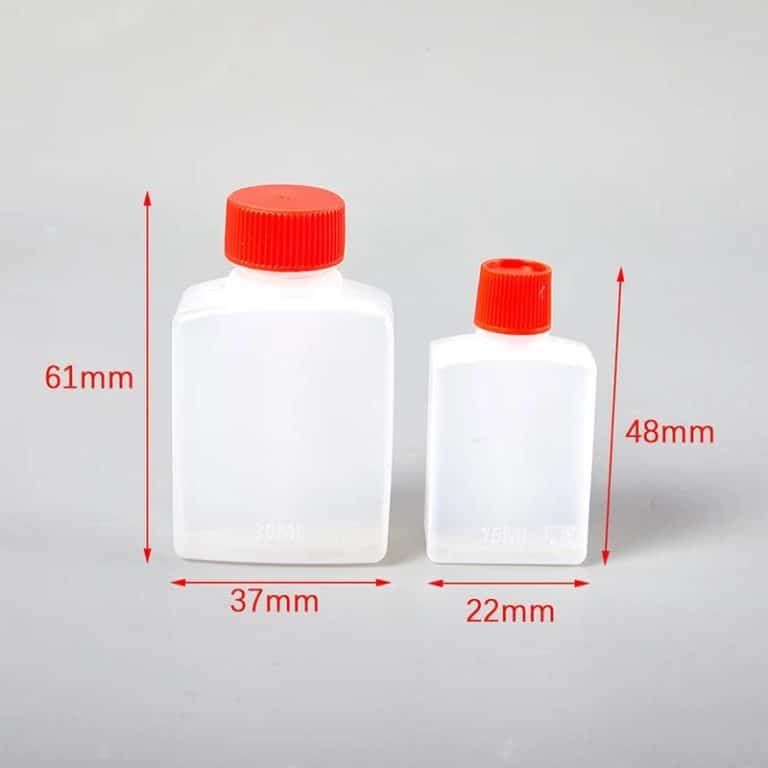 Mini-bouteilles à sauce soja translucides en lot de 10