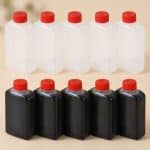 Mini-bouteilles à sauce soja translucides en lot de 10