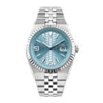 Montre automatique en acier inoxydable avec mouvement japonais - Bleu Glacier