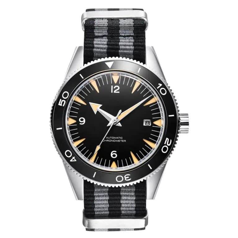 Montre de plongée automatique homme avec mouvement japonais