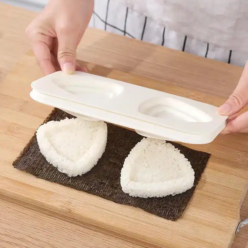 Moule à onigiri multifonction avec double empreinte et couvercle presseur