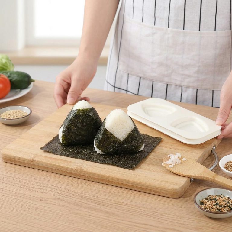 Moule-a-Onigiri-Multifonction-avec-Double-Empreinte-et-Couvercle-Presseur-picture-8321