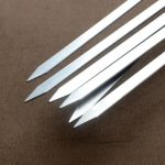 Piques-a-Brochettes-Inox-Plates-avec-Manche-en-Bois-en-lot-de-6-galerie-8181