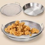 Poele-a-Frire-Inox-avec-Grille-Degouttage-Amovible-picture-1084