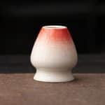 Porte-fouet à matcha en céramique émaillée - Rose Pâle