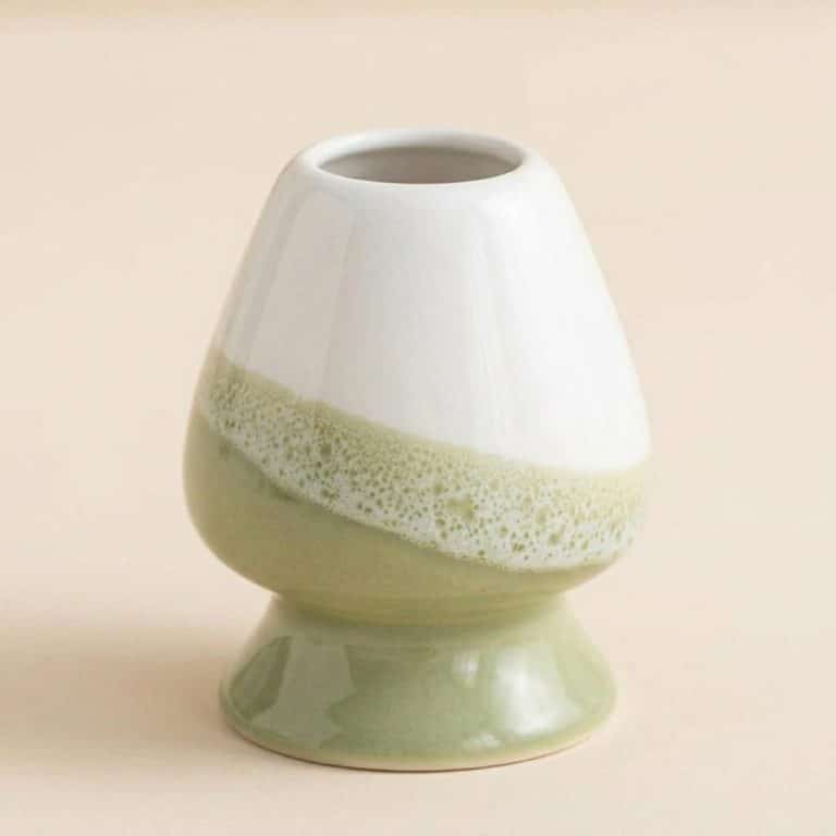 Porte-fouet à matcha en céramique émaillée
