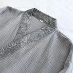Pyjama japonais jinbei en coton à motifs géométriques