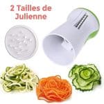 Spiraliseur de légumes manuel pour spaghettis et julienne