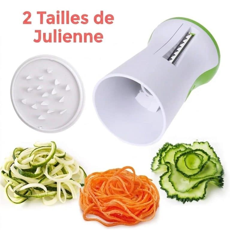Spiraliseur de légumes manuel pour spaghettis et julienne