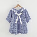 T-shirt-col-Marin-Style-Japonais-avec-Nud-Decoratif-galerie-2706