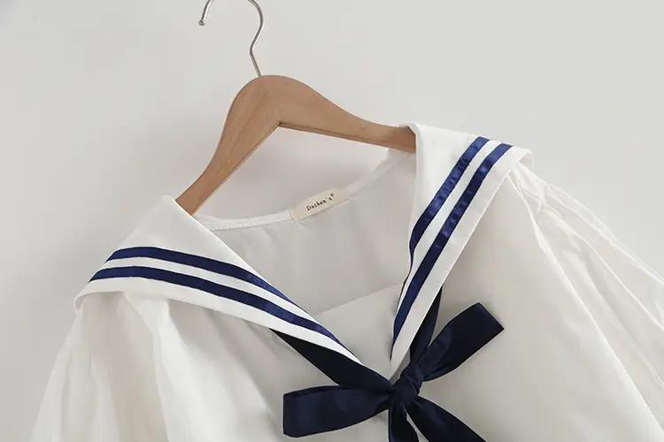 T-shirt-col-Marin-Style-Japonais-avec-Nud-Decoratif-galerie-3288