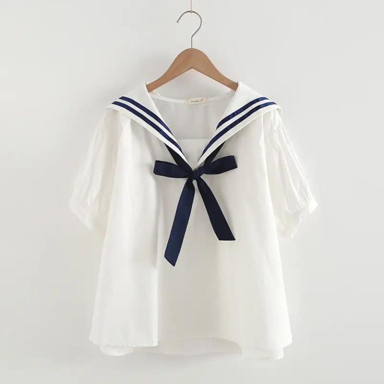 T-shirt-col-Marin-Style-Japonais-avec-Nud-Decoratif-galerie-3936