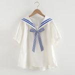 T-shirt-col-Marin-Style-Japonais-avec-Nud-Decoratif-galerie-5524