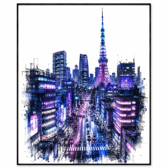 Tableau Urbain Japonais