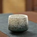Tasse a Effet Craquele en Gres pour Ceremonie du The