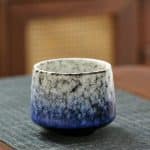 Tasse a Effet Craquele en Gres pour Ceremonie du The