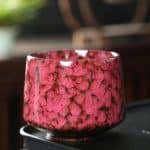 Tasse a the Ceramique Gres a Glacure Mouchetee Artisanale