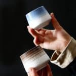 Tasse a the en Gres au Degrade Wabi Sabi