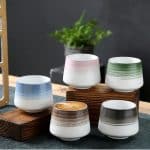 Tasse a the en Gres au Degrade Wabi Sabi