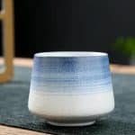 Tasse a the en Gres au Degrade Wabi Sabi