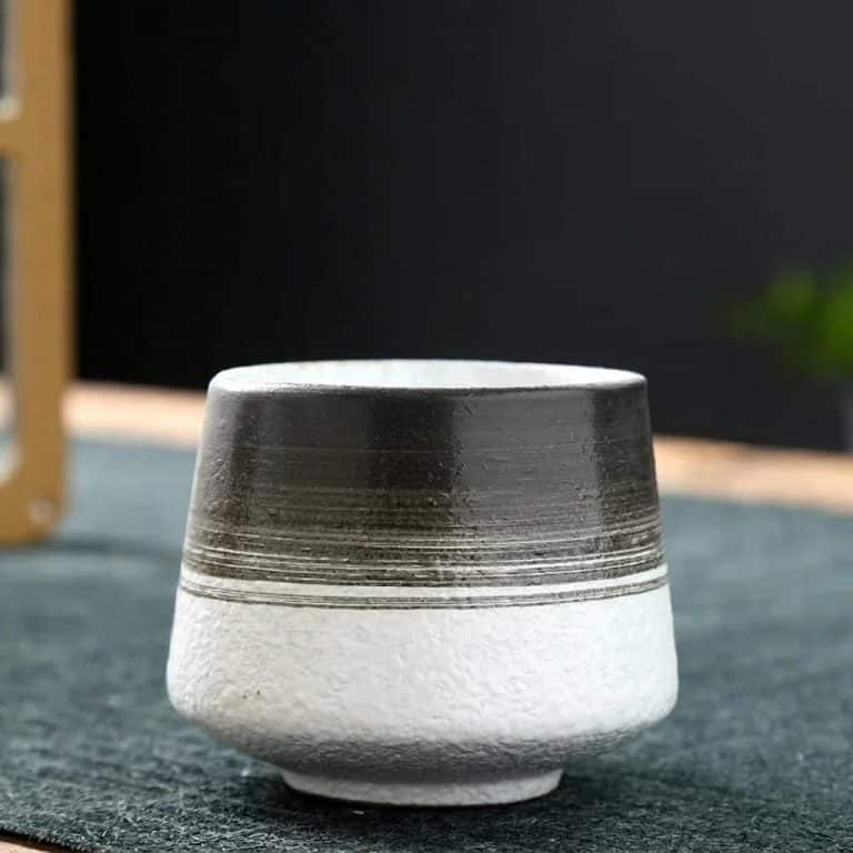 Tasse a the en Gres au Degrade Wabi Sabi