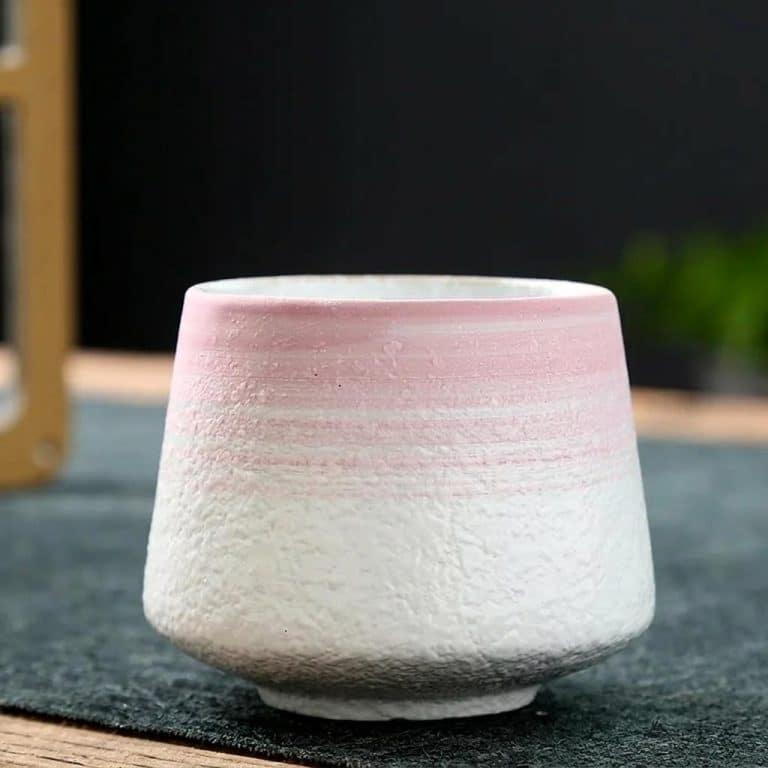 Tasse a the en Gres au Degrade Wabi Sabi
