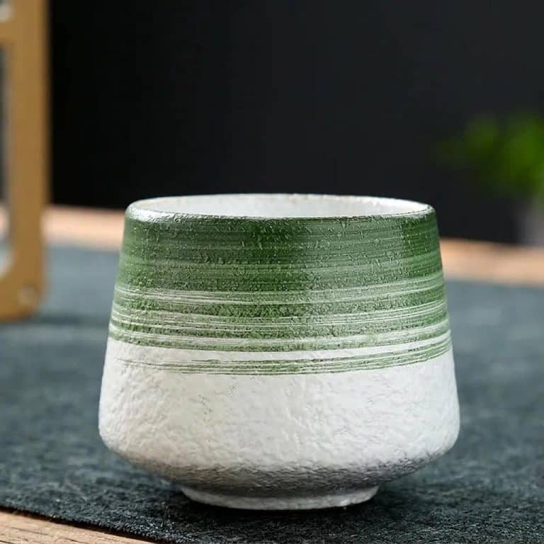 Tasse a the en Gres au Degrade Wabi Sabi