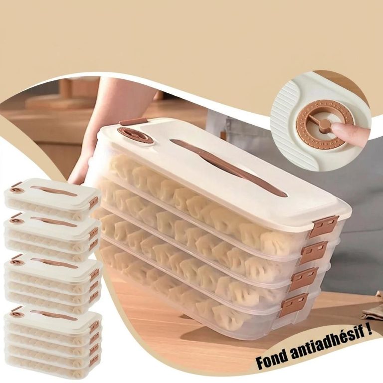 Boîte alimentaire hermétique empilable pour dumplings