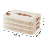 Boîte alimentaire hermétique empilable pour dumplings