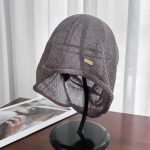 Bonnet beanie japonais en maille ajouré respirant - Kaki