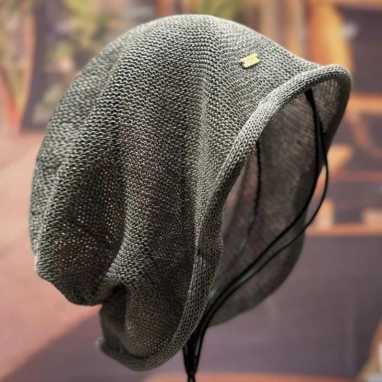 Bonnet beanie japonais en maille ajouré respirant