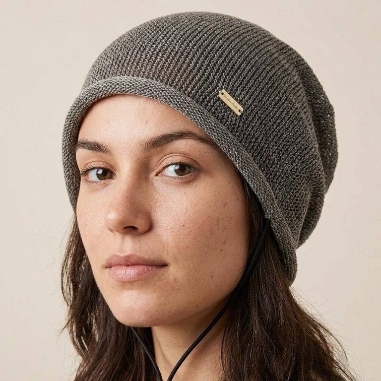Bonnet beanie japonais en maille ajouré respirant