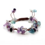 Bracelet en pierre améthyste en macramé ajustable - Lapis Lazuli