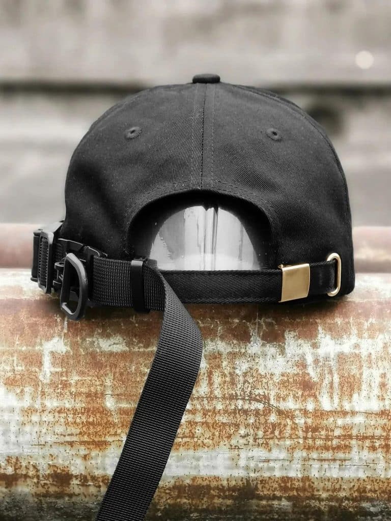 Casquette tactique homme Techwear avec sangle réglable et clips interchangeables