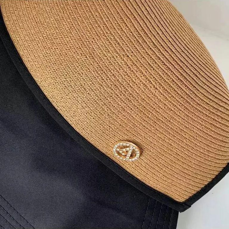 Chapeau de paille coréen pour protection du soleil à larges bords