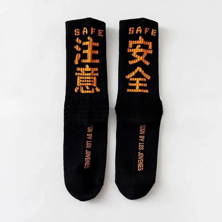 Chaussettes streetwear Harajuku - Noir