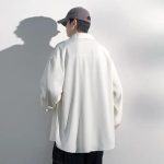 Chemise oversize homme à motifs de bambou