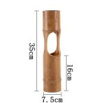 Grand vase bambou à anse torsadée ou ouverture ovale - Avec Ouverture Ovale Verticale