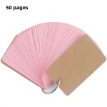 Petit bloc-notes de poche à anneau métallique et couverture kraft - Rose