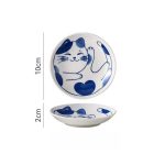 Petite assiette en céramique japonaise à motifs de chats - Chat Calico