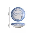 Petite assiette en céramique japonaise à motifs de chats - Chat à Pois