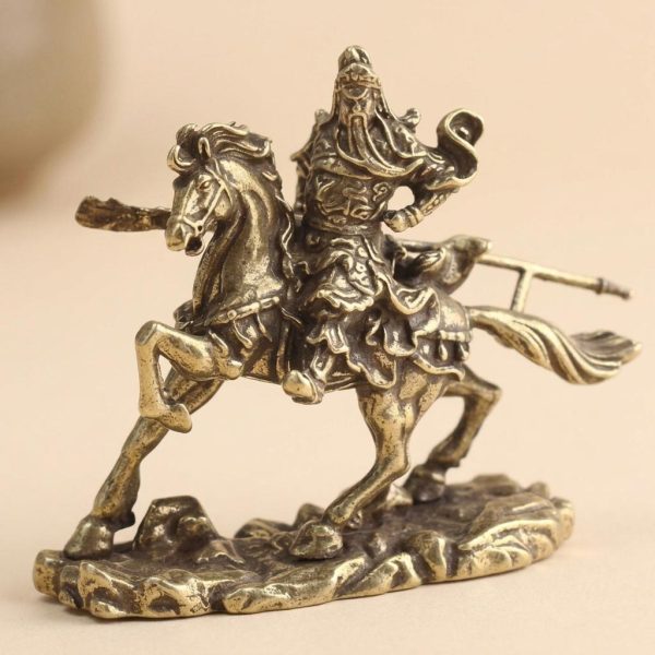 Accueil Statuette cheval avec guerrier japonais monté