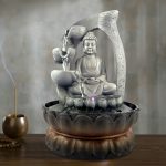 Fontaine-Bouddha-dinterieur-en-resine-avec-effet-pierre-et-cascade-LED-picture-2