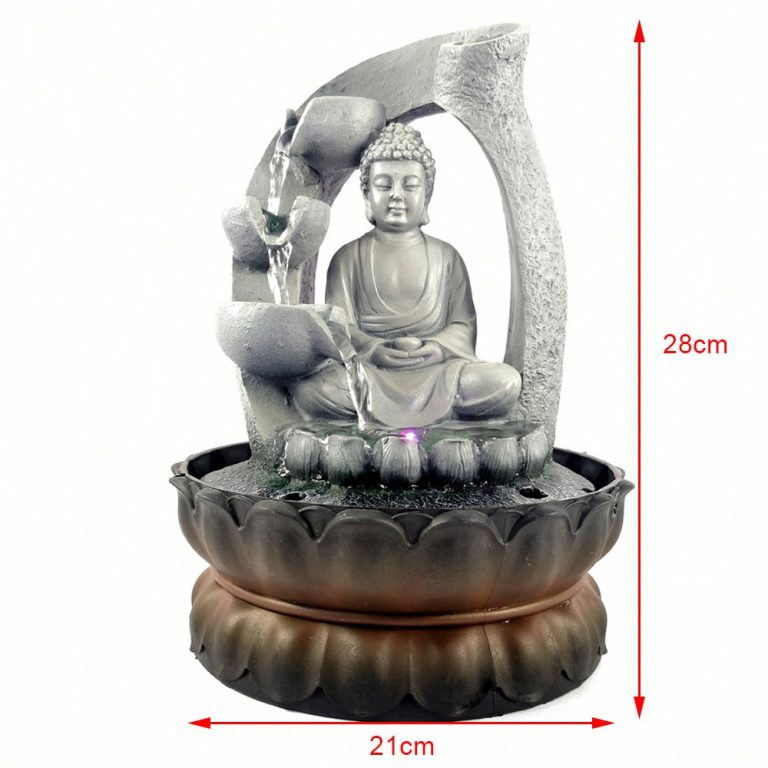 Fontaine-Bouddha-dinterieur-en-resine-avec-effet-pierre-et-cascade-LED-picture-3