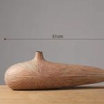 Grand-vase-decoratif-design-en-resine-a-stries-rayonnantes-picture-7